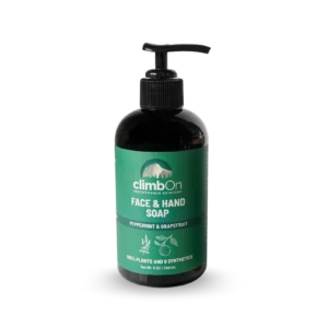 climbon facen and hand soap